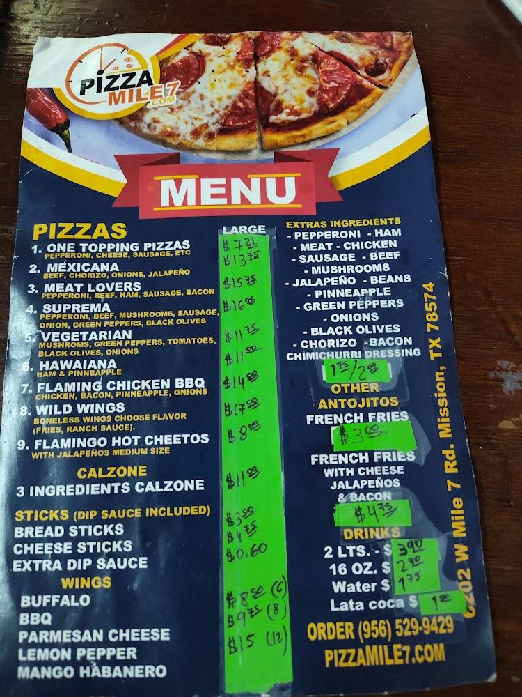 PIZZA MILE 7 Menu image 2