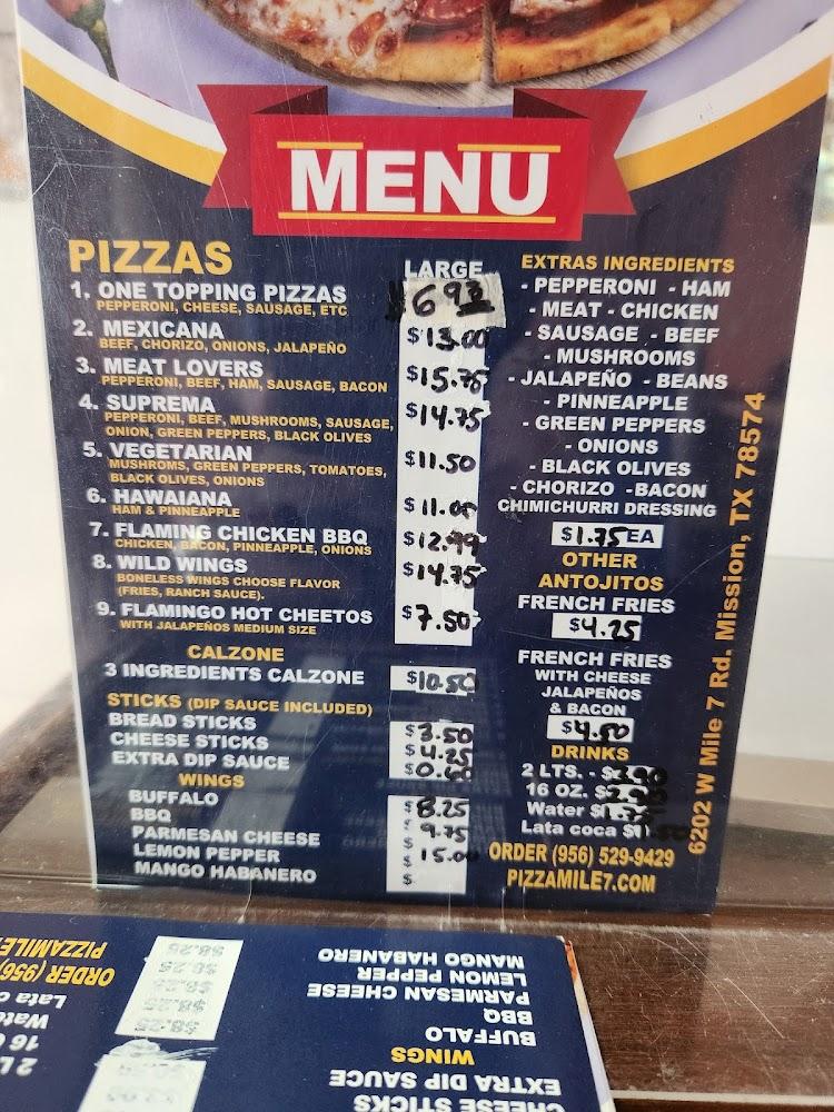 PIZZA MILE 7 Menu image 3