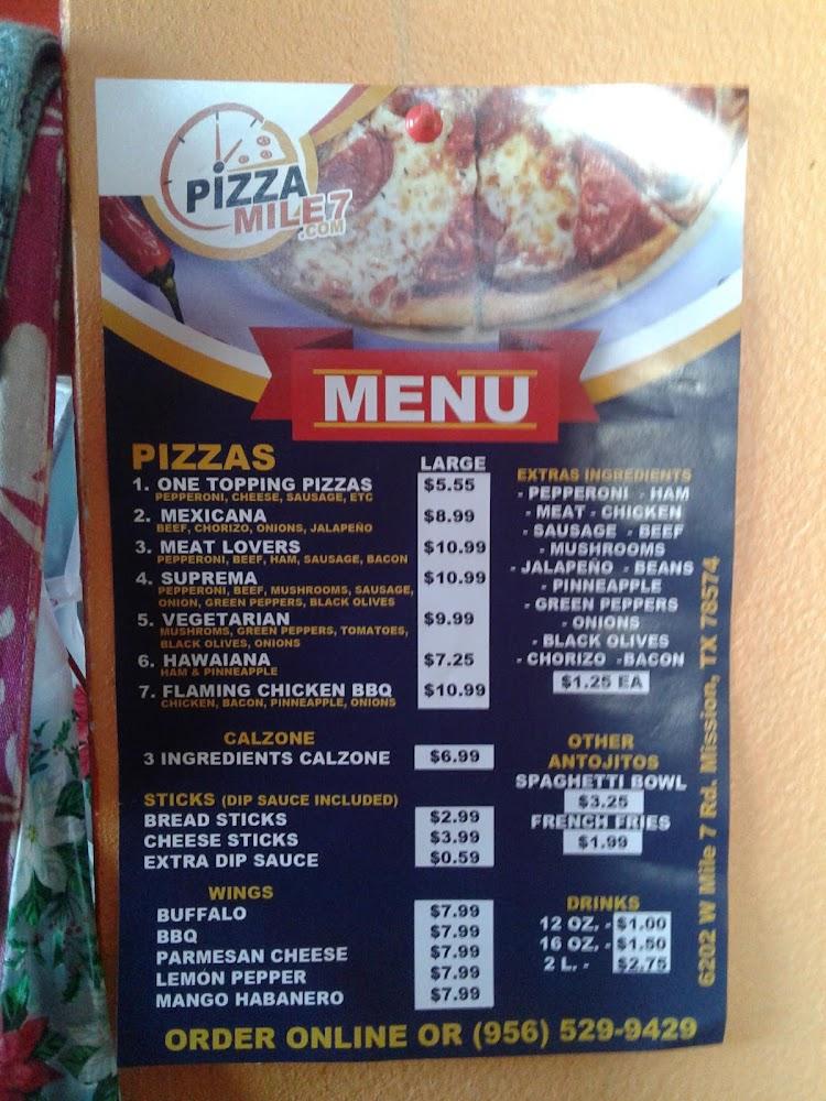 PIZZA MILE 7 Menu image 4